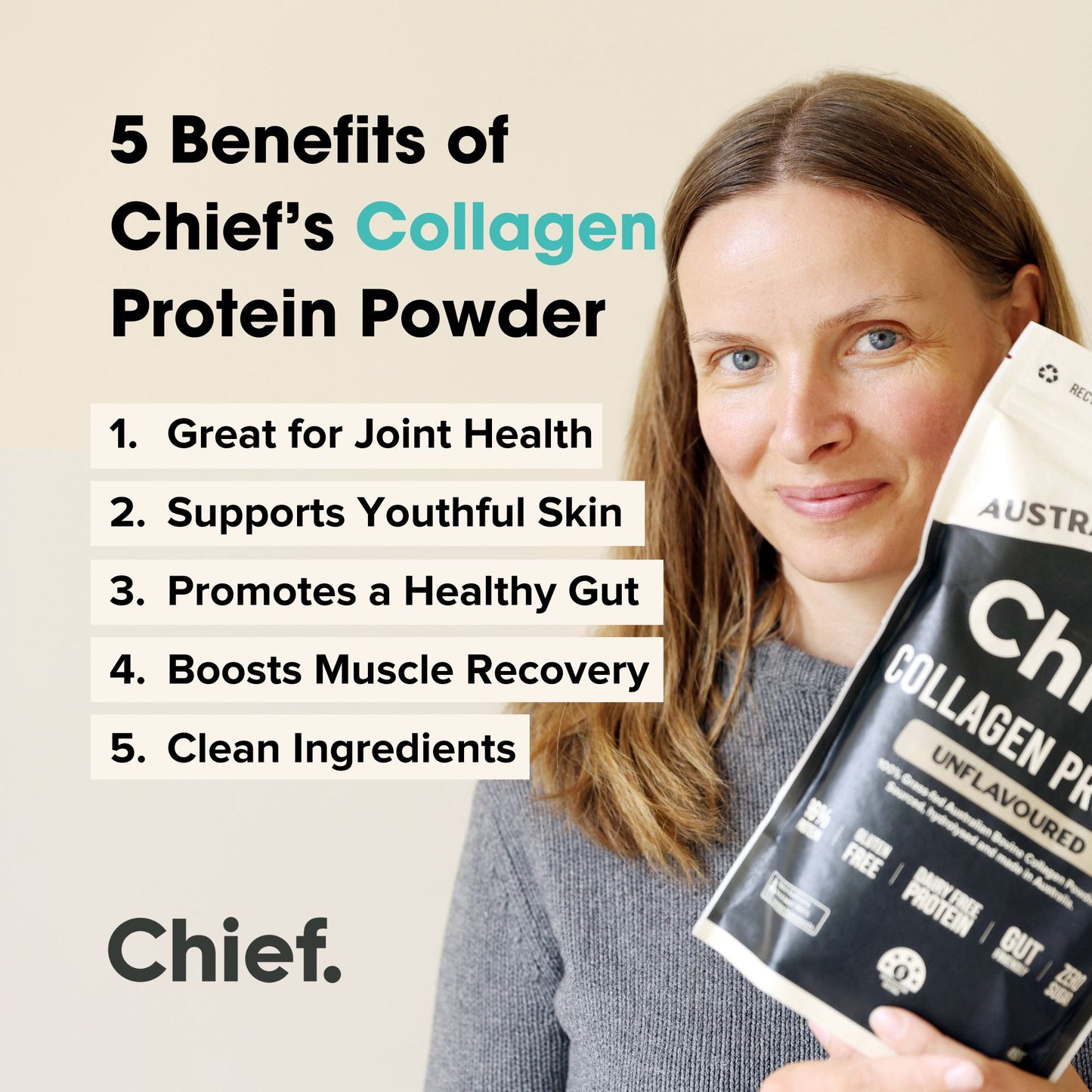 Chief – Grass‑Fed Collagen [unflavoured]