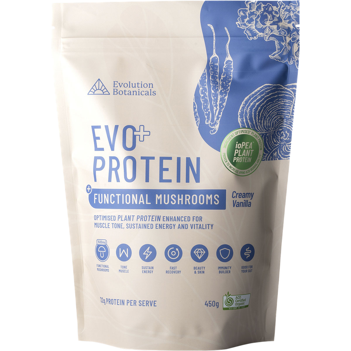Evo Protein + Mushroom – Creamy Vanilla